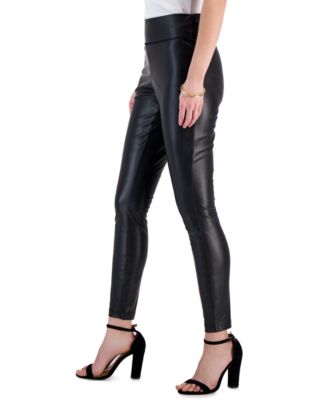 Women's Faux-Leather Leggings, Created for Macy's 