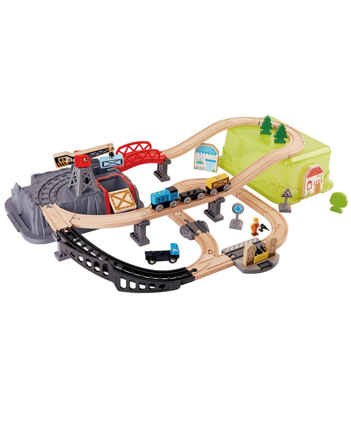 Shop Hape Railway Bucket Builder Set With Train And Tracks In Multicolored