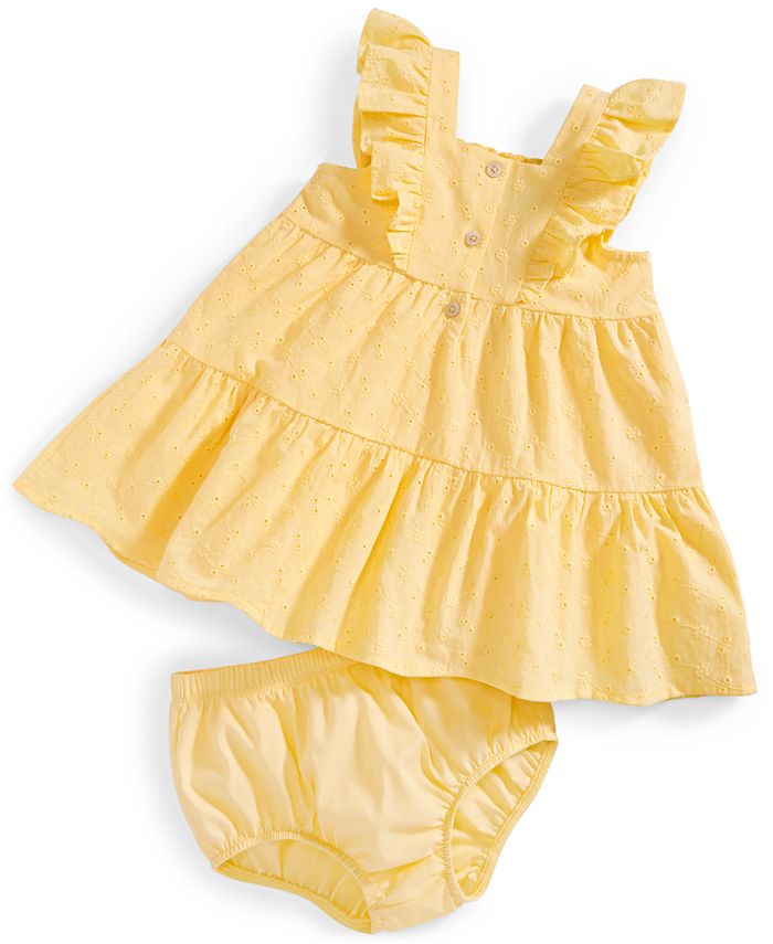 First Impressions Baby Girls Eyelet Dress Set, Created for Macy's Macy's