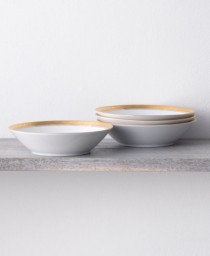 Noritake Crestwood Gold – Servizio Piatti Da Tavola Per 4 Persone, 12 Pezzi In Porcellana Bianca Con Bordo Dorato - 5