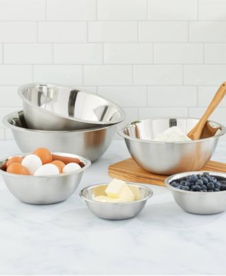 Stainless Steel Mixing Bowl, Set of 6