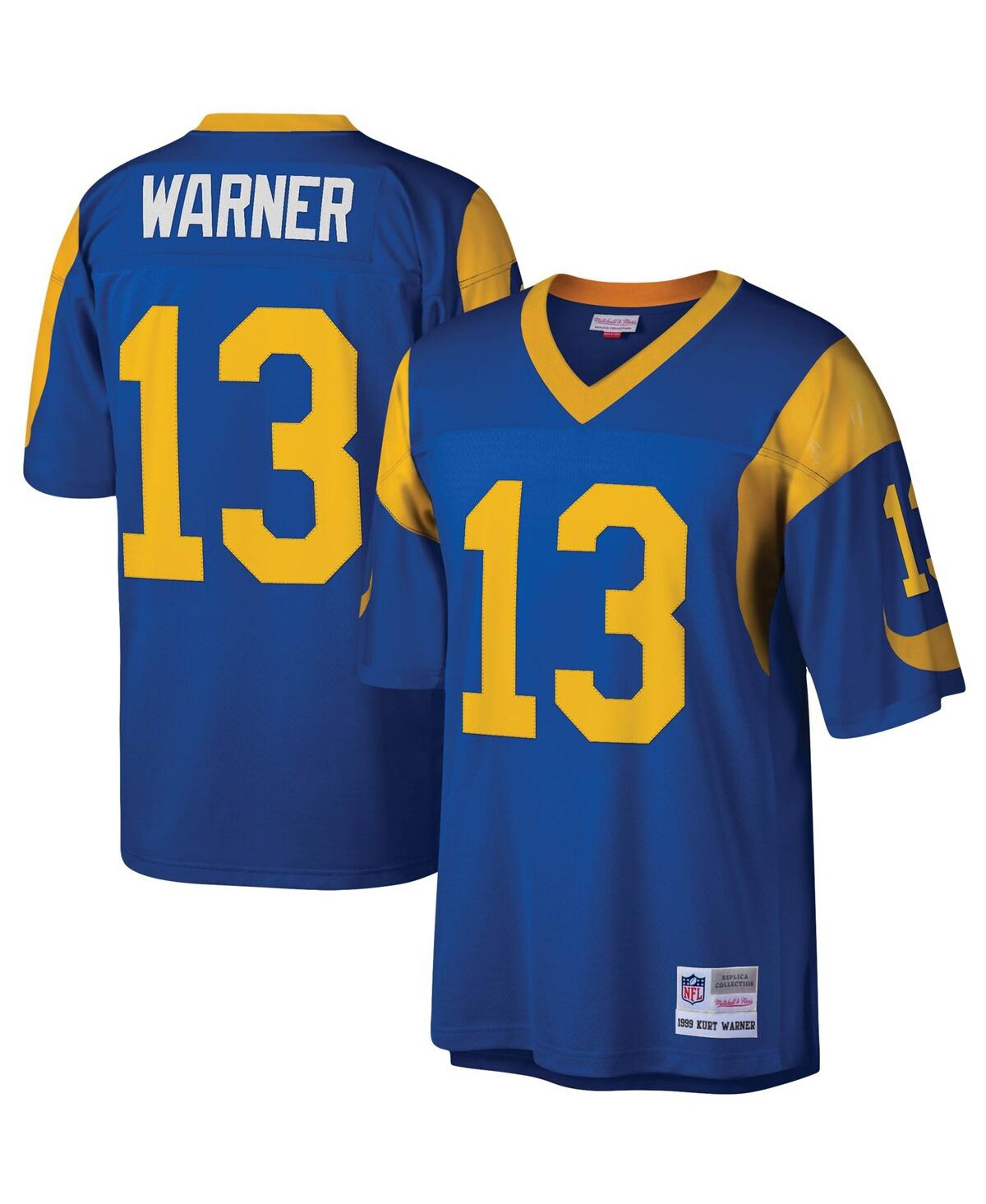 Men's Mitchell & Ness Kurt WarnerSt. Louis Rams Legacy Replica Jersey - Royal