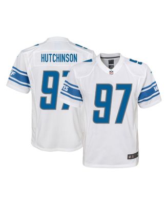 Nike Big Boys Aidan Hutchinson Gray Detroit Lions Team Game Jersey - Macy's