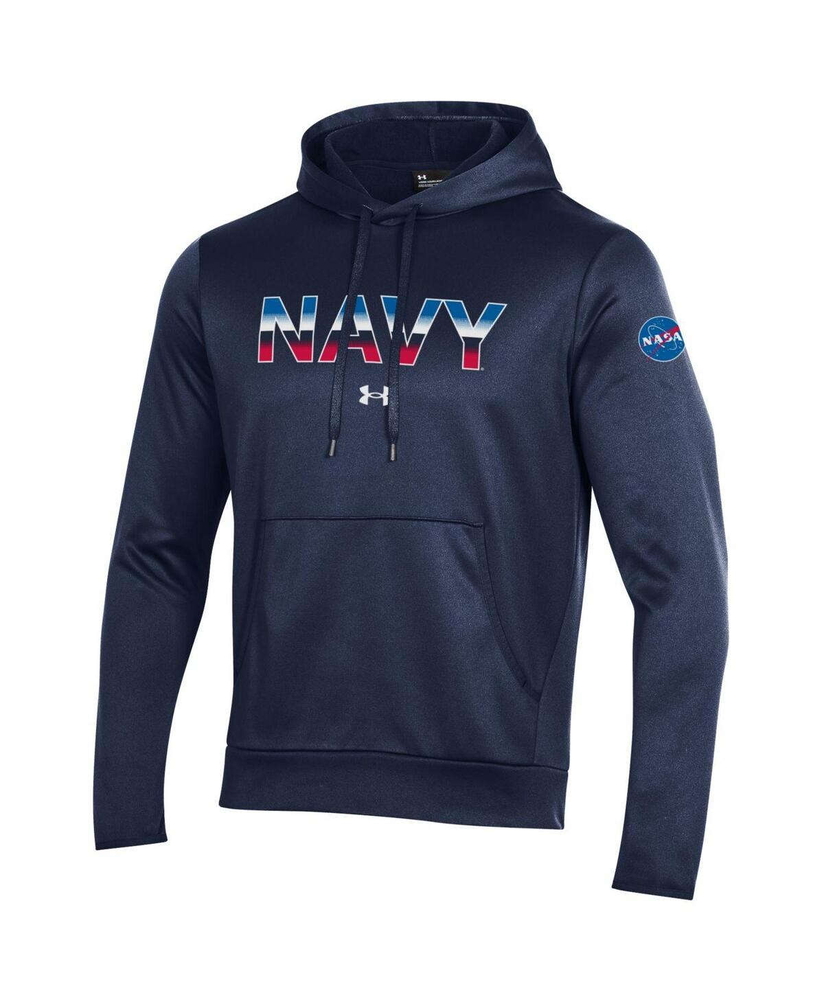Shop Under Armour Men's  Navy Navy Midshipmen 2022 Special Games Nasa Pullover Hoodie