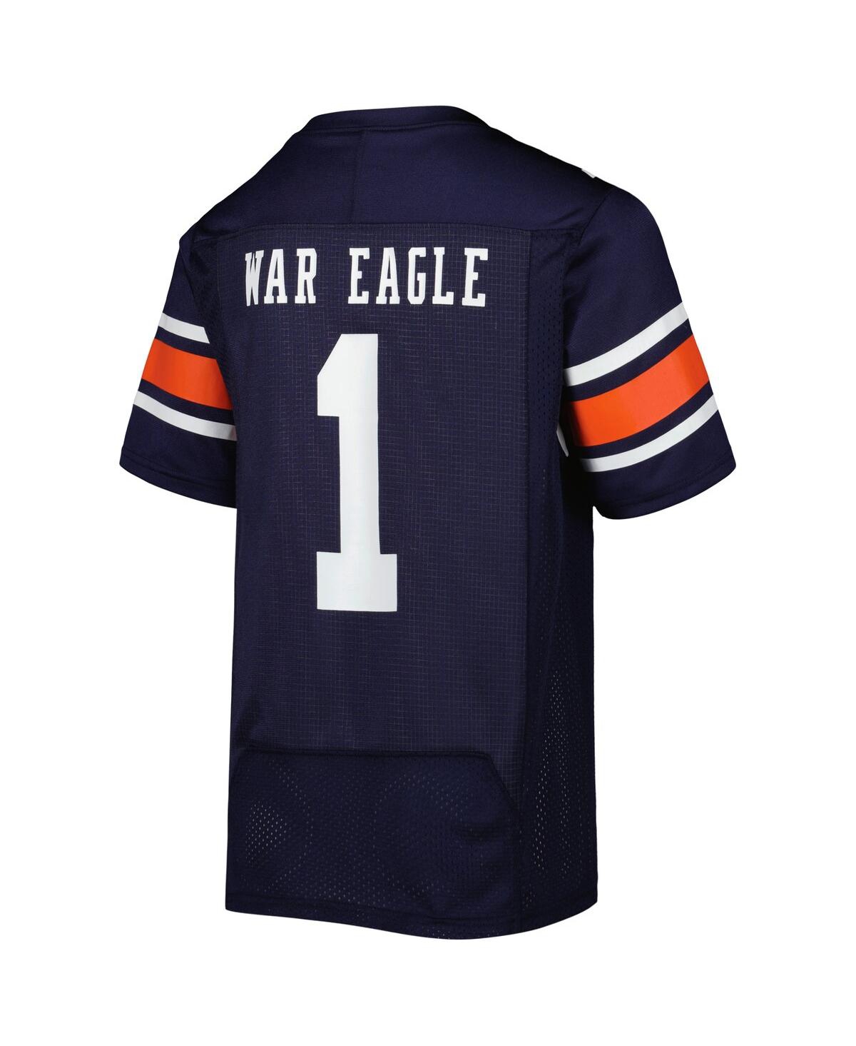Big Boys and Girls Under Armour #1Auburn Tigers Replica Football Jersey - Navy