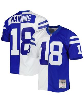 Men's Peyton Manning Royal, White Indianapolis Colts 1998 Split Legacy Replica Jersey