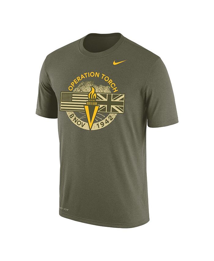 Nike Men's Olive Army Black Knights 1st Armored Division Old Ironsides ...