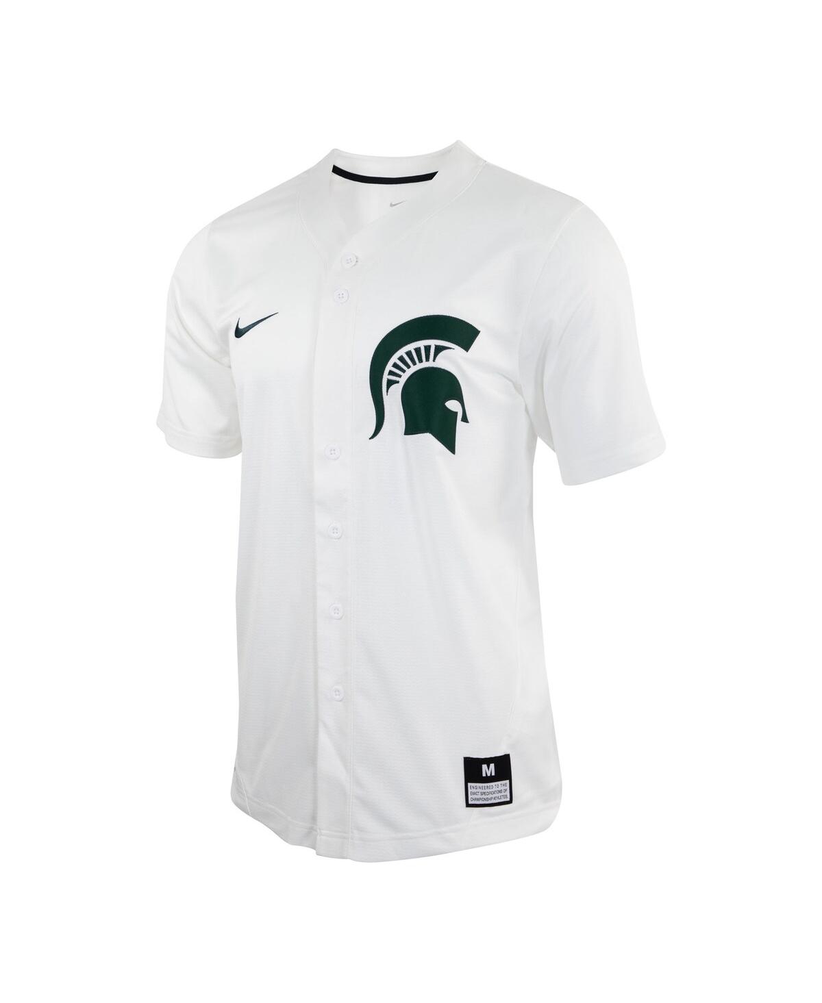 Men's NikeMichigan State Spartans Replica Baseball Jersey - White