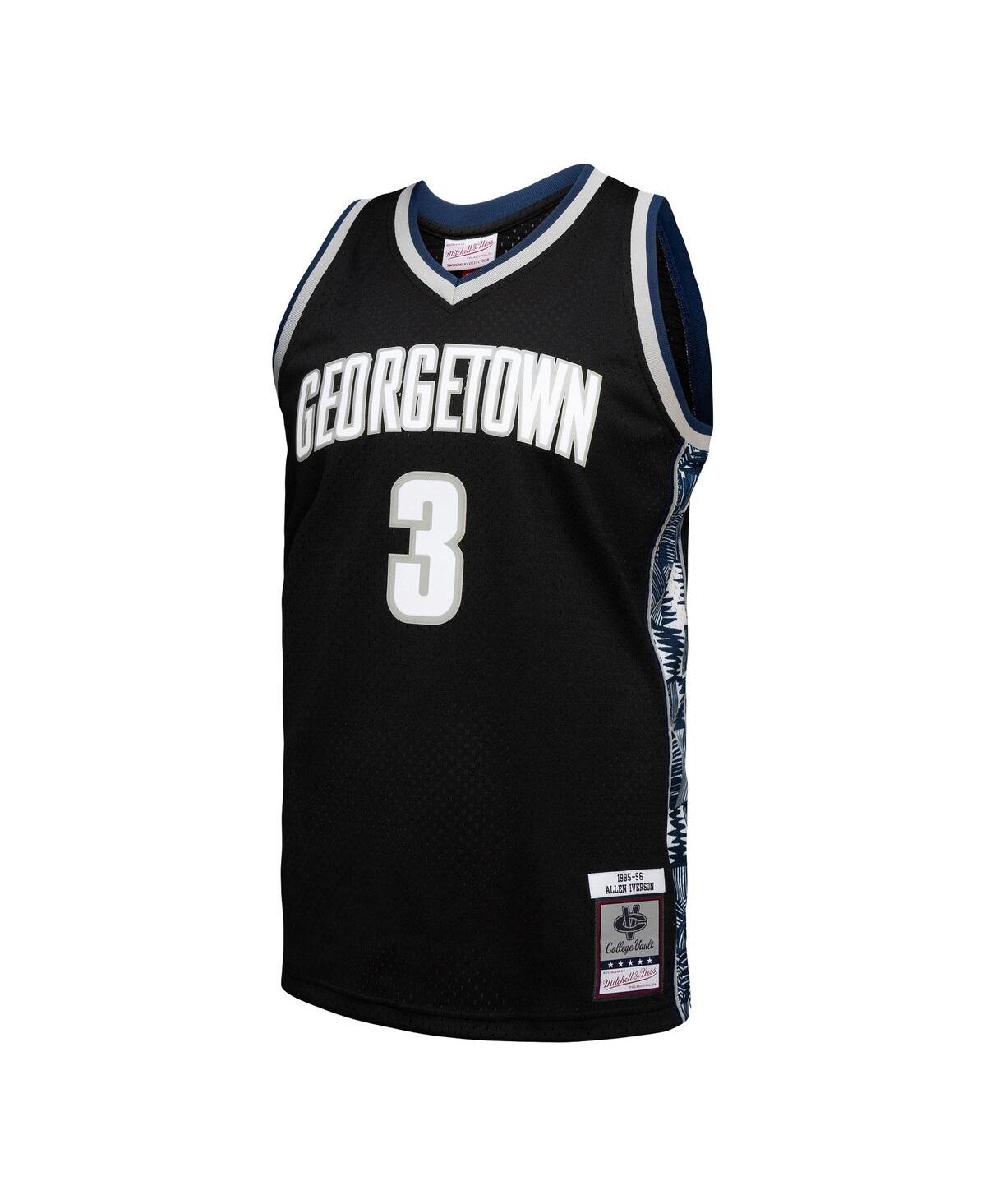 Men's Mitchell & Ness Allen IversonGeorgetown Hoyas Player Swingman Jersey - Black