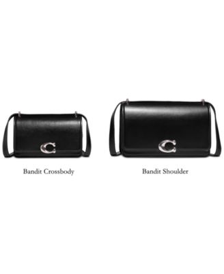 Coach Luxe Refined Calf Leather Bandit Crossbody Bag - Macy's