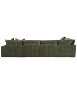 Michola 155" 3-Pc. Fabric Sectional with Chaise, Created for Macy's