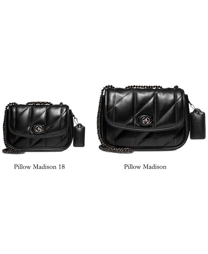 Madison Pia Cresent Shoulder Bag with Crossbody Strap - Black