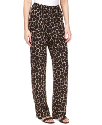 Michael Kors - Women's Giraffe Tie Pull-On Pants