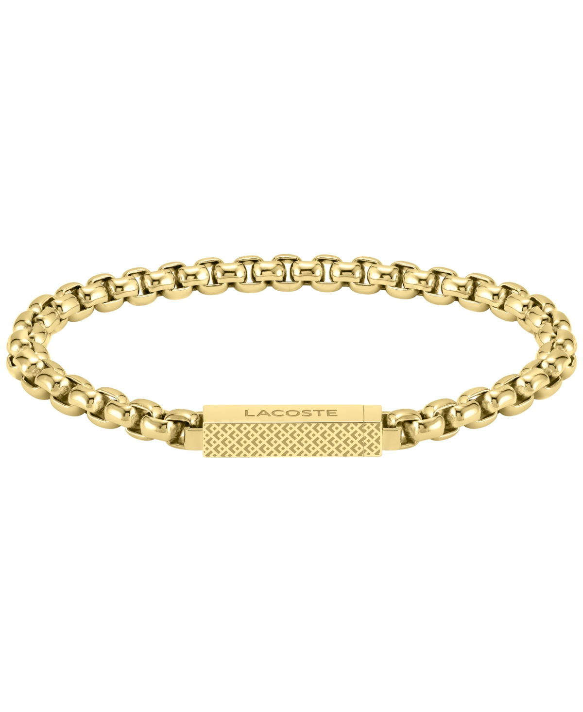Lacoste Men's Box Chain Bracelet In Gold