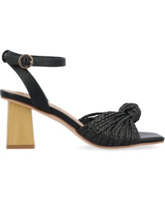 Women's Galinda Raffia Knot Block Heel Sandals