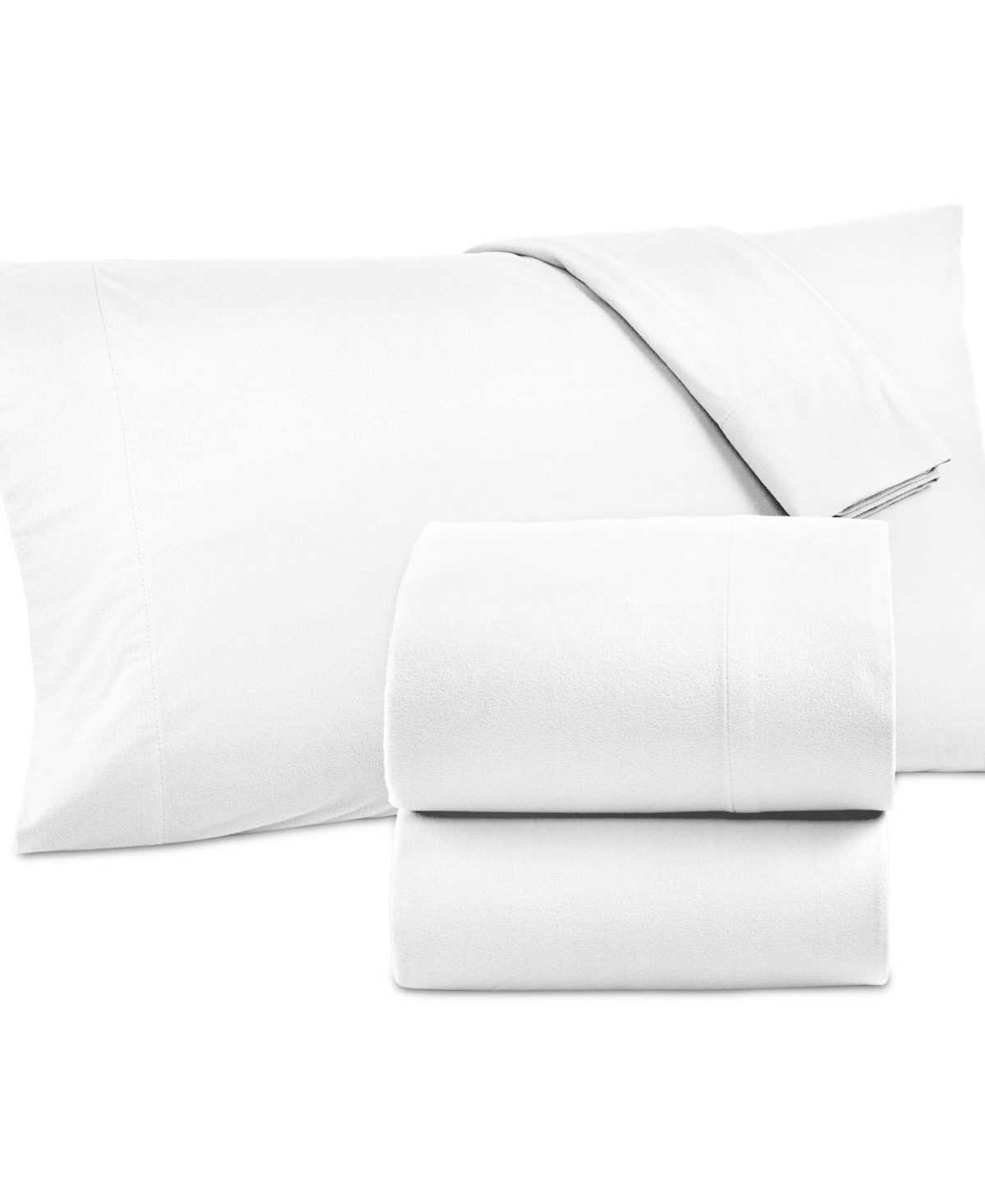 Shavel Micro Flannel Solid Full 4-pc Sheet Set In White