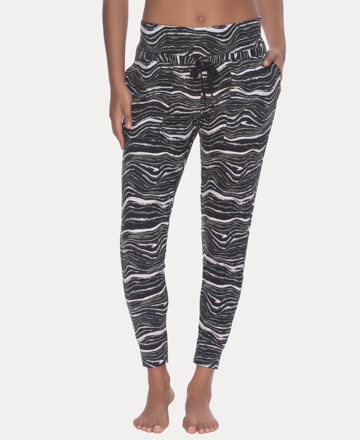 Shop Felina Velvety Soft Loungewear Jogger Pants In Black Wave