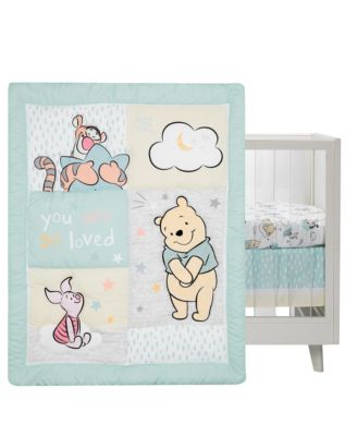 Baby Disney Winnie the Pooh Hugs 3-Piece Nursery Crib Bedding Set