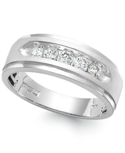 diamond ring stone five 10k gold ct macy rings macys main watches jewelry vendido produto por