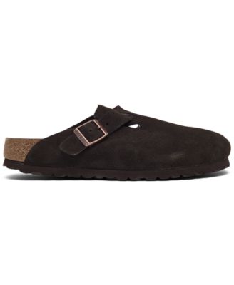 Women's Boston Soft Footbed Suede Leather Clogs from Finish Line