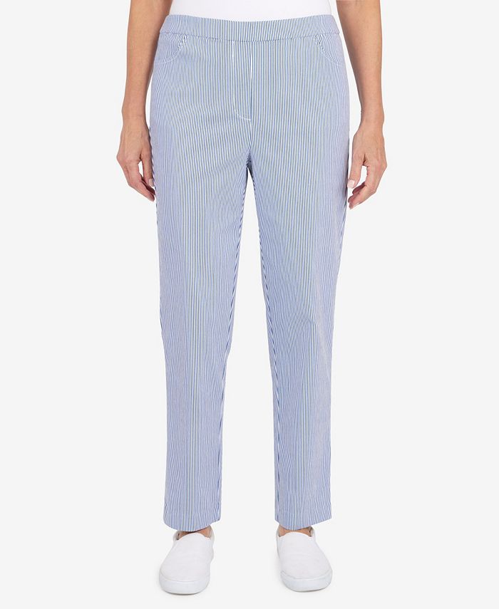 Alfred Dunner Petite Peace Of Mind Stripe Allure Average Length