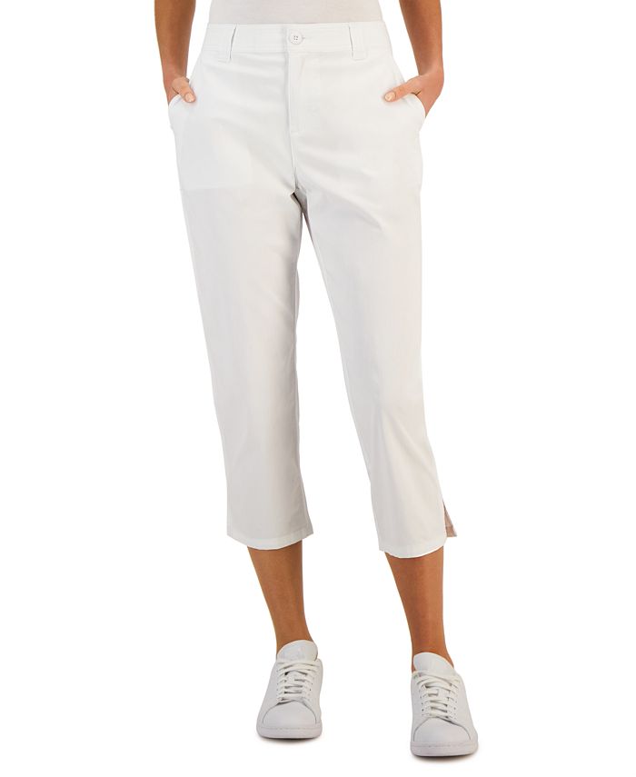Style & Co Petite Mid-Rise Split-Hem Capri Pants, Created for Macy's -  Macy's
