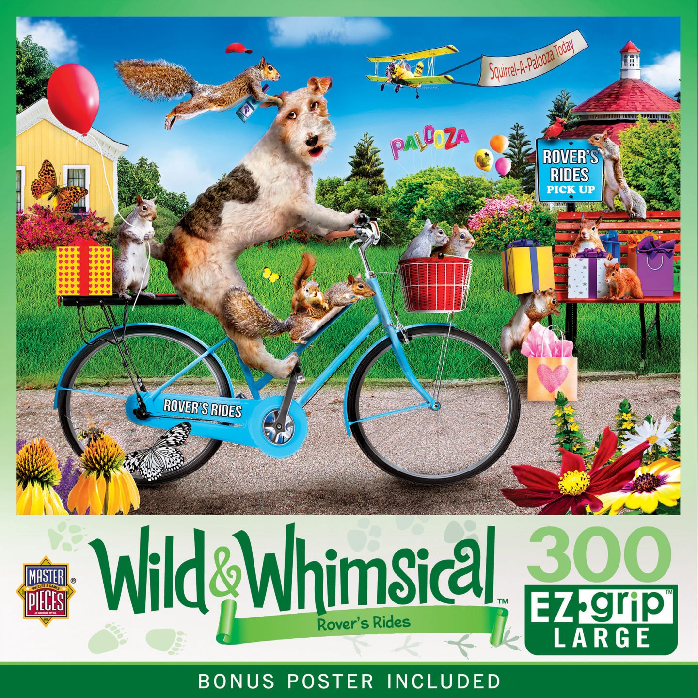 Пазл MasterPieces Puzzles Rover Rides с удобным захватом, 300 деталей, от 11 лет, цвет: Разноцветный — фото 1