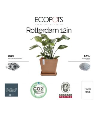 Rotterdam Indoor and Outdoor Square Planter, 12in