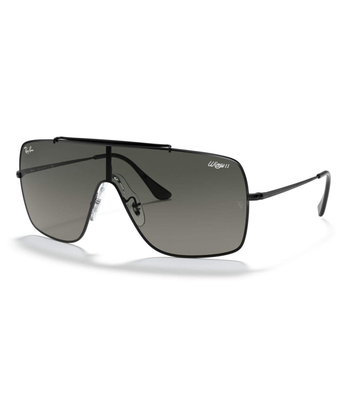Shop Ray Ban Sunglasses, Rb3697 35 In Black,grey Gradient Dark Grey