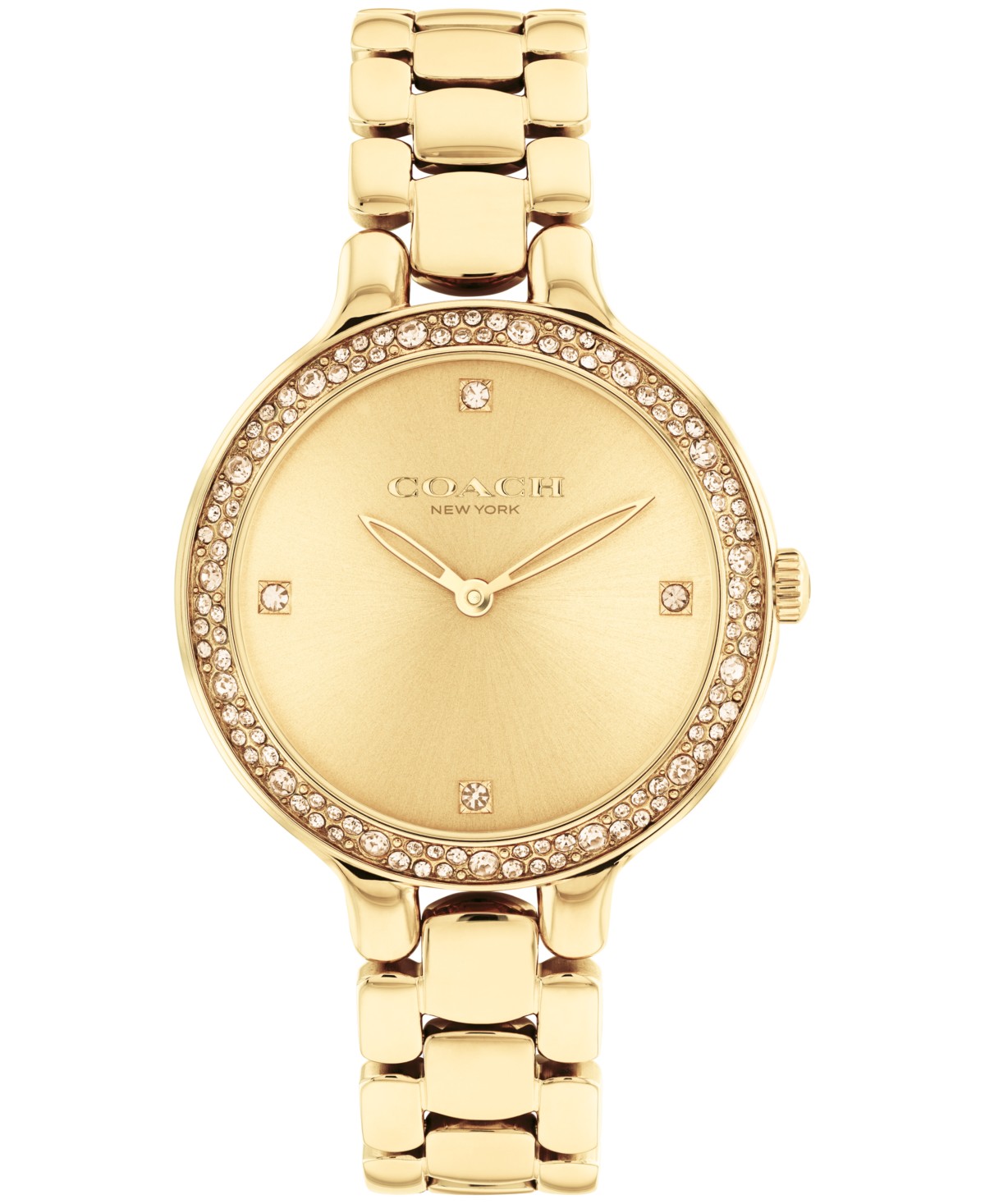 Женские часы COACH Women's Chelsea Quartz Gold-Tone Stainless Steel Bracelet Watch 32mm — фото 2