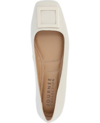 Women's Zimia Buckle Square Toe Ballet Flats