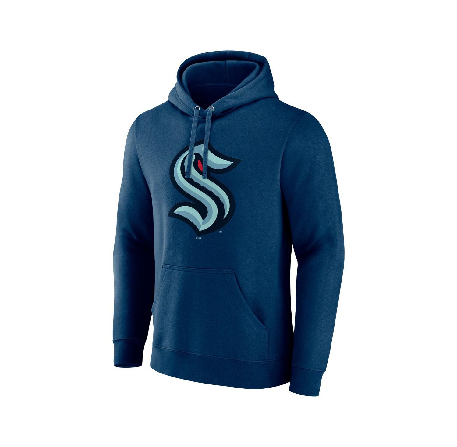 Men's Deep Sea Blue Seattle Kraken Primary Logo Pullover Hoodie