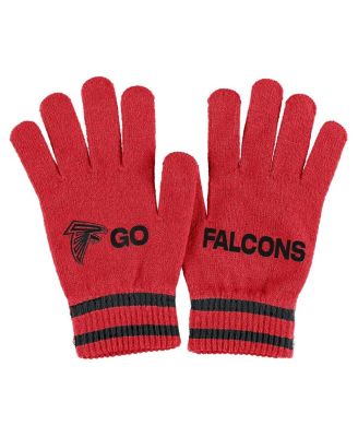 Women's Red Atlanta Falcons Double Jacquard Cuffed Knit Hat with Pom and Gloves Set