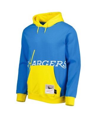 Men's Powder Blue Los Angeles Chargers Big Face 5.0 Pullover Hoodie