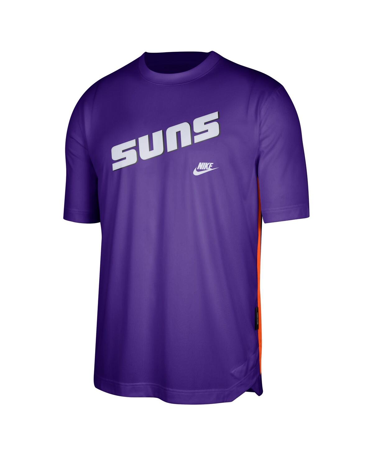 Shop Nike Men's  Purple Phoenix Suns Hardwood Classics Pregame Warmup Shooting Performance T-shirt