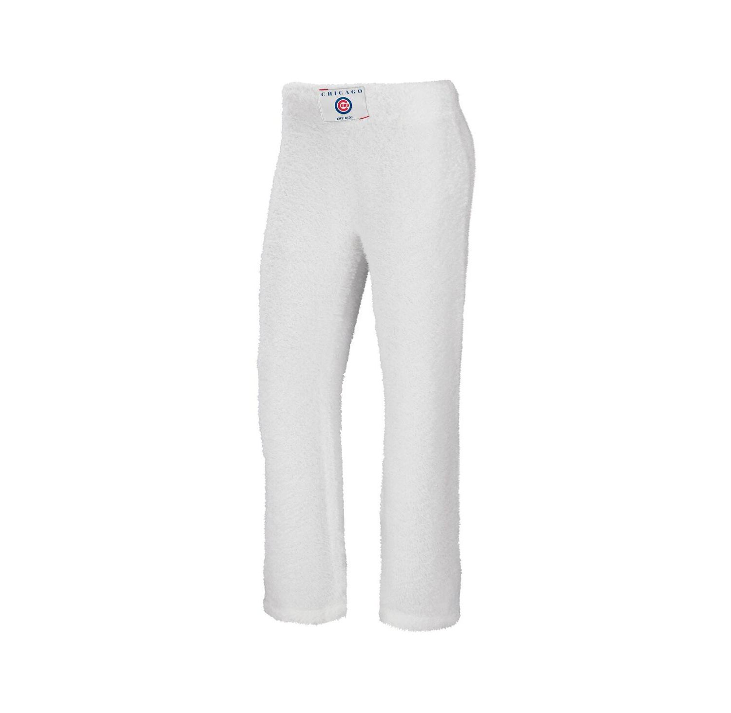 Women's Cream Chicago Cubs Cozy Lounge Tank Top and Pants Set