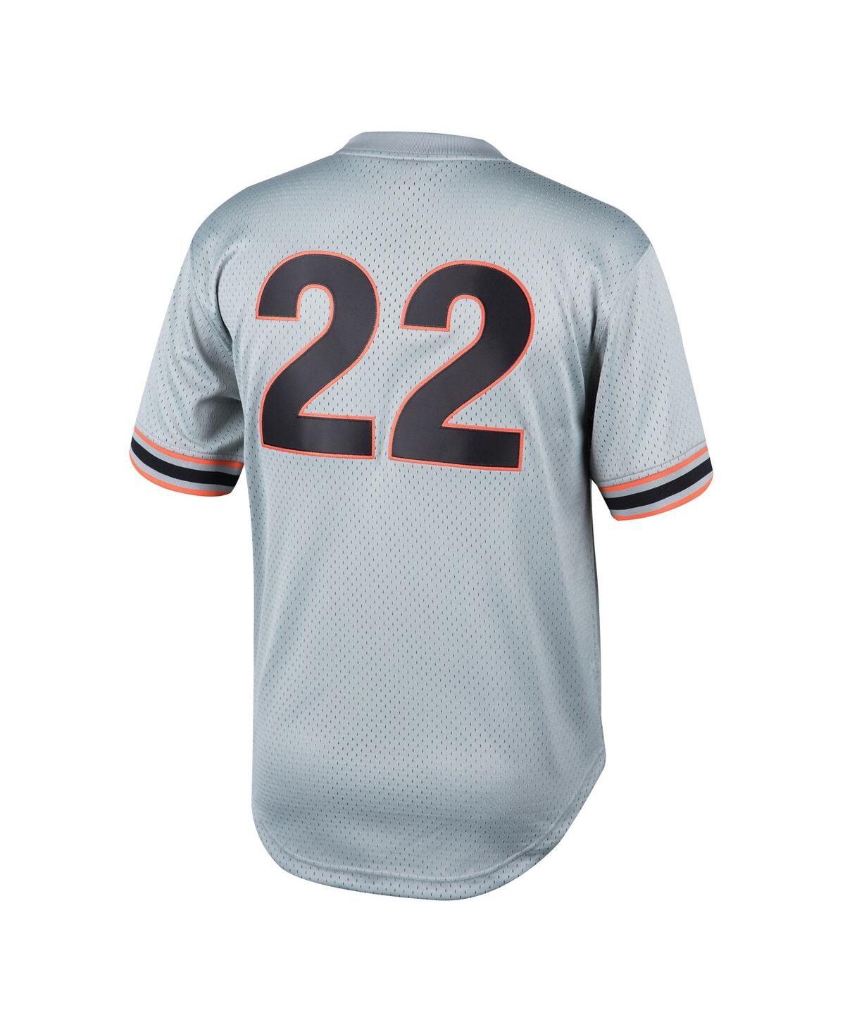 Big Boys and Girls Mitchell & Ness Will ClarkSan Francisco Giants Cooperstown Collection Mesh Batting Practice Jersey - Gray
