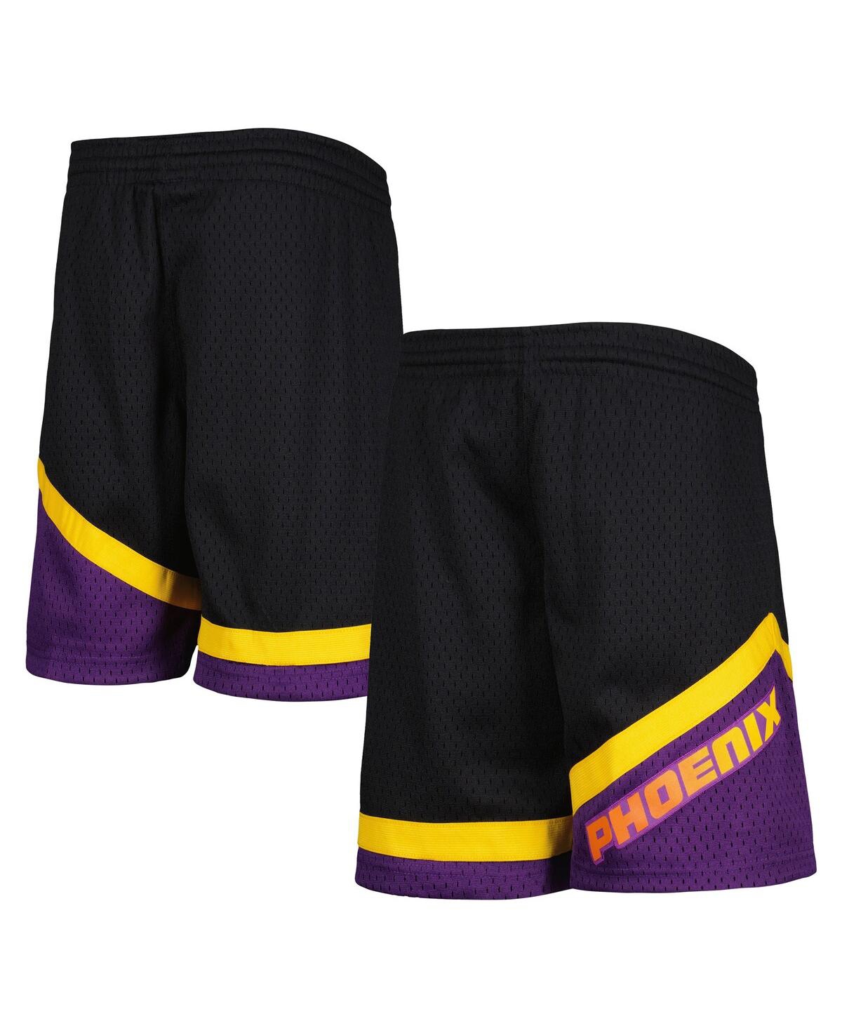 Shop Mitchell & Ness Big Boys  Black Phoenix Suns 2001-02 Hardwood Classics Swingman Shorts