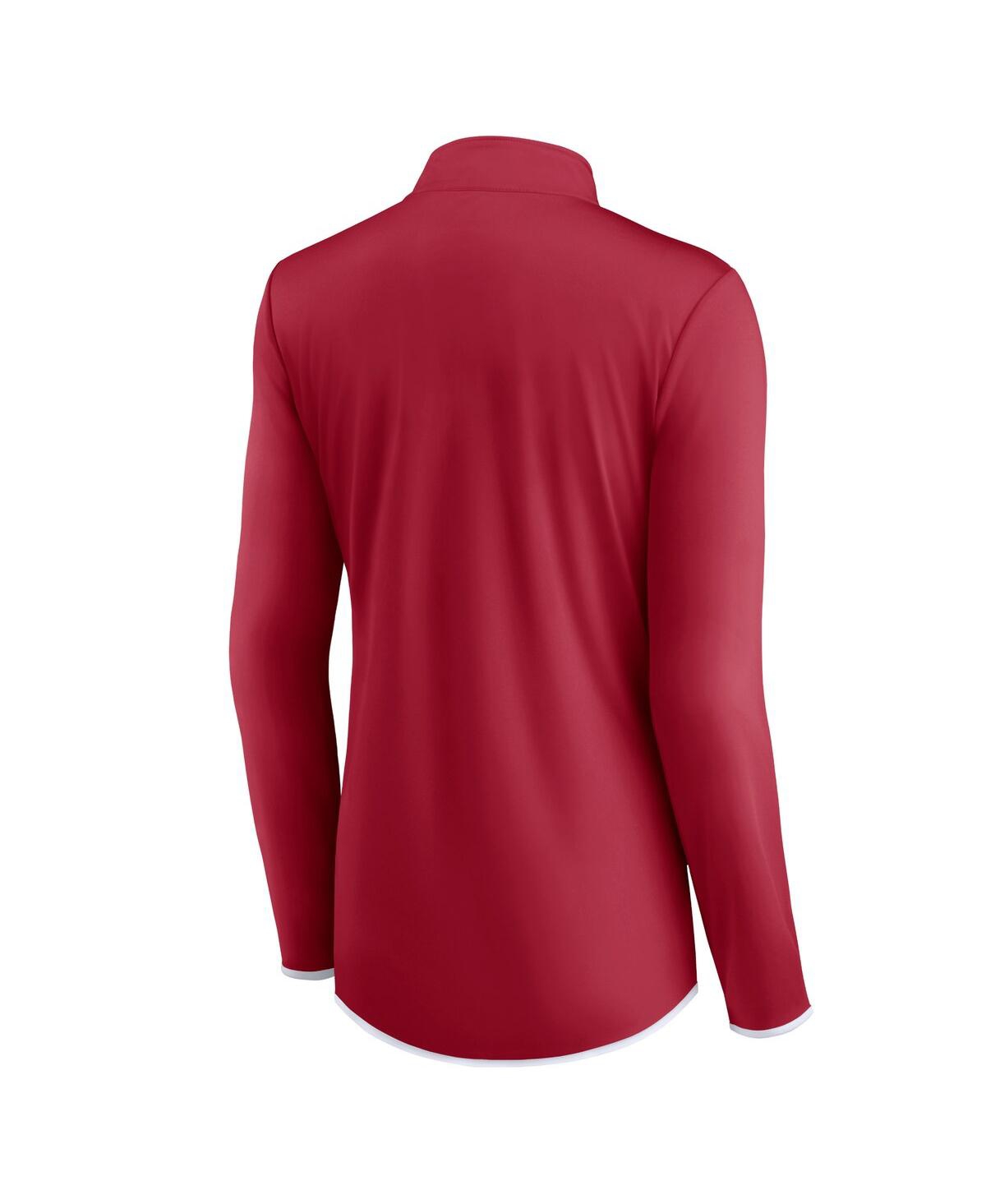 Fanatics Branded Crimson Oklahoma Sooners Worth The Drive Quarter-zip Top In Crimson