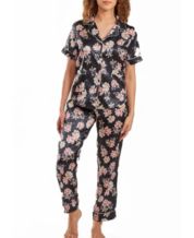 FSYSM Silk Pajamas Women Real Silk Pajama Sets Sleepwear Floral