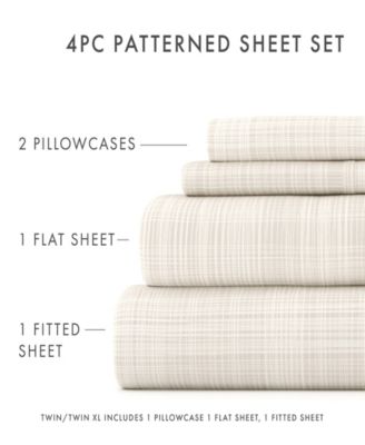 The Timeless Classics Premium Ultra Soft Pattern 4-Pc. Sheet Set, California King