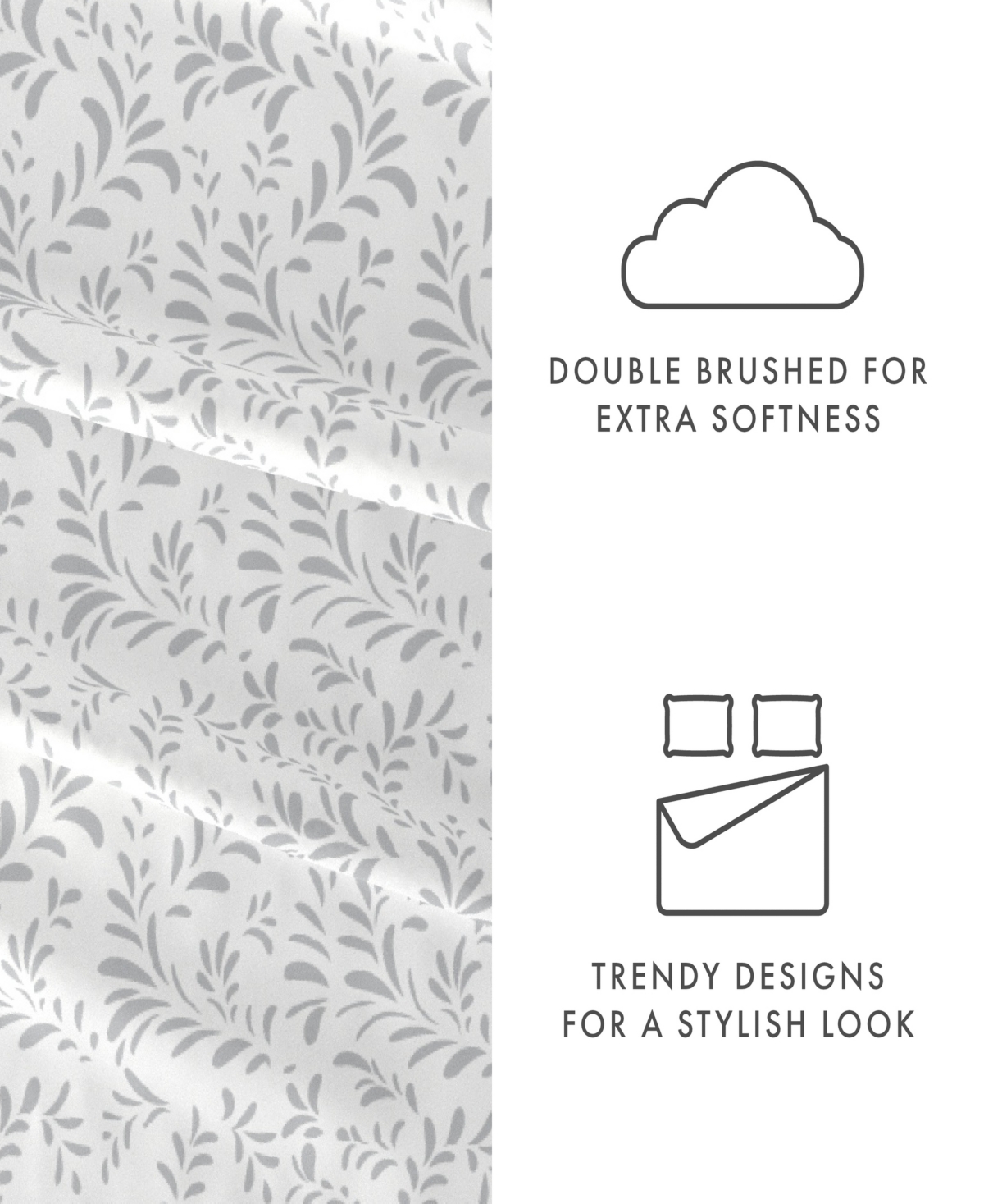 The Farmhouse Chic Premium Ultra Soft Pattern 3 Piece Sheet Set by Home Collection -