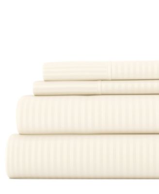 Expressed In Embossed Striped 4-Pc. Sheet Set, King