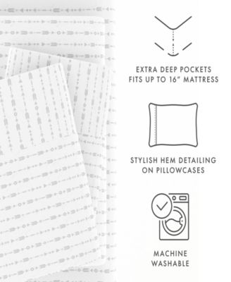 The Boho & Beyond Premium Ultra Soft Pattern 4-Pc. Sheet Set, King