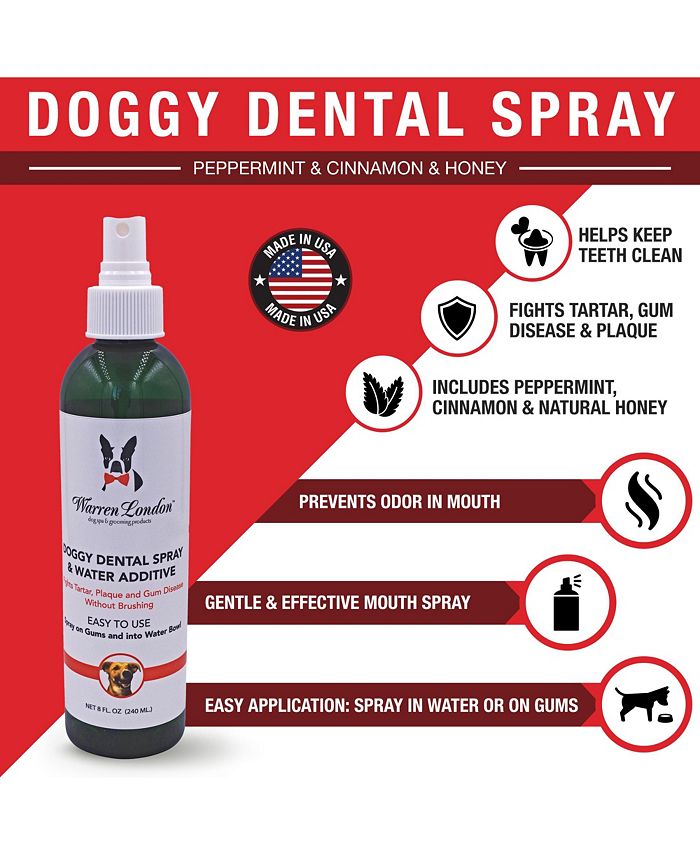Warren London Doggy Dental Dog Breath Freshener Spray & Pet Water