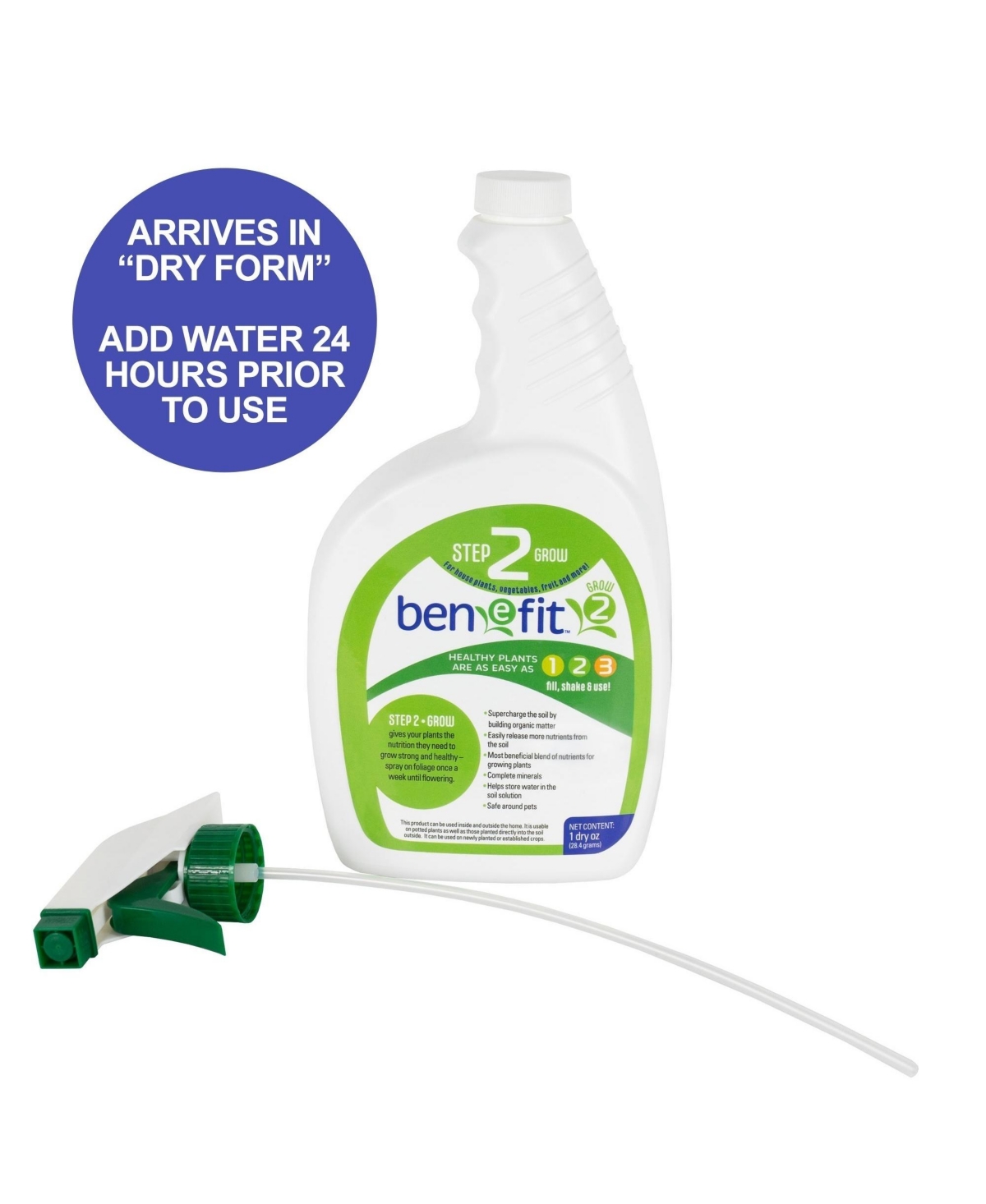 Benefit Step Grow for Plants, Vegetables, Fruit and More, 1 dry oz