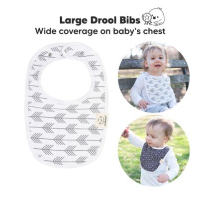 8pk Baby Bibs for Boy, Baby Drool Bib for Baby Boys and Girls, Infant Teething Bibs