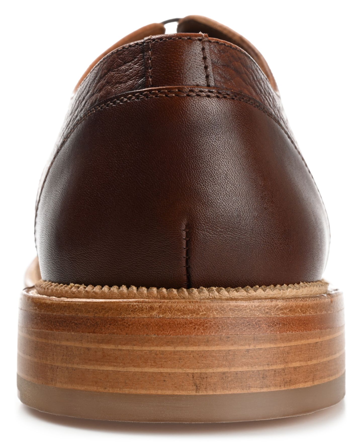 Обувь Taft Men's Rome Full-Grain Leather Cap Toe Dress Shoes, цвет: Коричневый — фото 3
