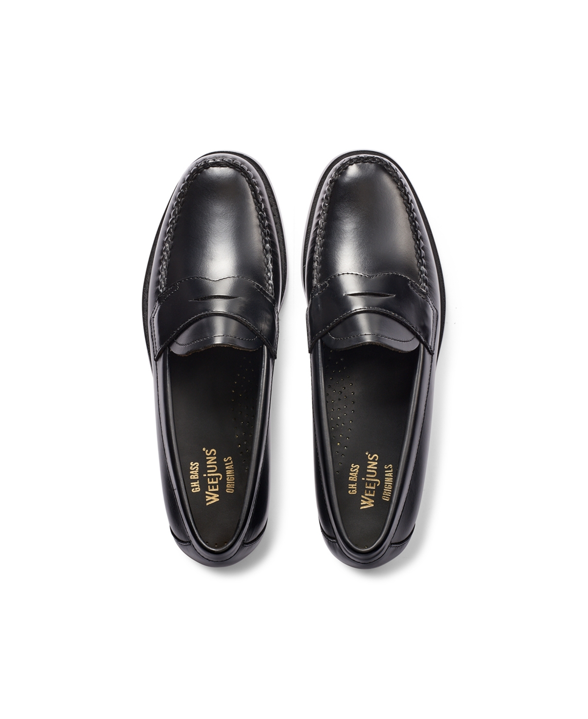 Gh Bass G.h.bass Men s 1936 Logan Flat Strap Weejuns Loafers Cognac Smart Closet