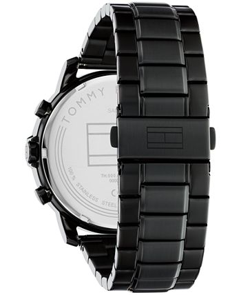 Tommy hilfiger black stainless steel watch new arrivals